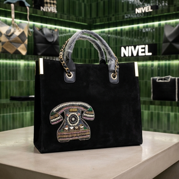 Nivel Customized Name and Patch Tote Bag for Women (07)
