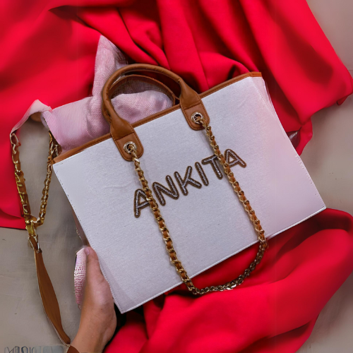 Nivel Premium Canvas Customised Tote Bag(Black/Beige)_05)