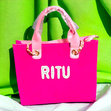 Nivel Premium Canvas Hot Pink Tote Bag Customise (_14)