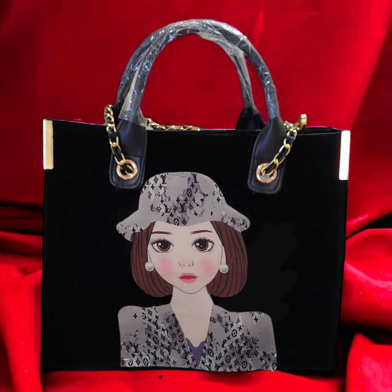 Nivel Customized Name and Patch Tote Bag for Women (02)