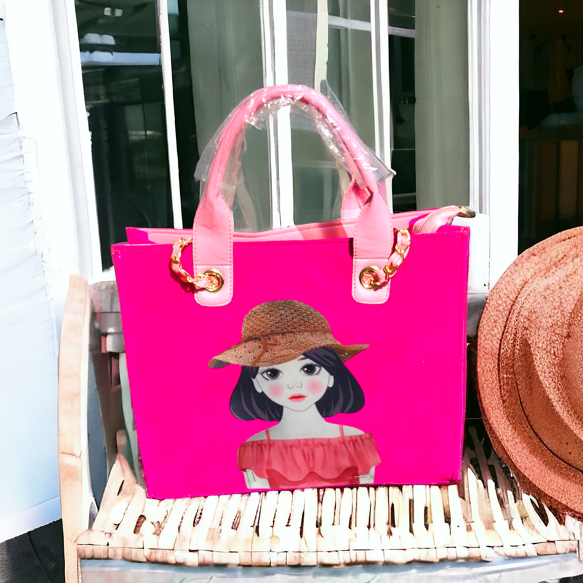 Nivel Customized Name and Patch Tote Bag for Women (02)