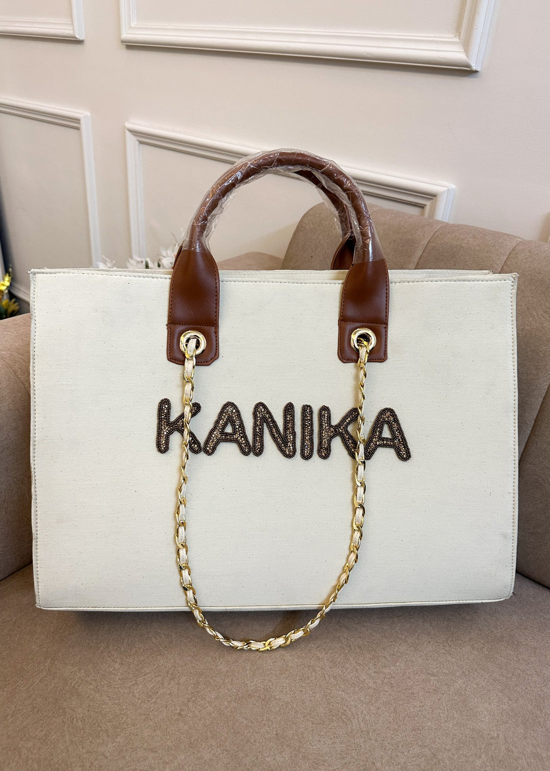 Nivel Offwhite Tote Without Stripe