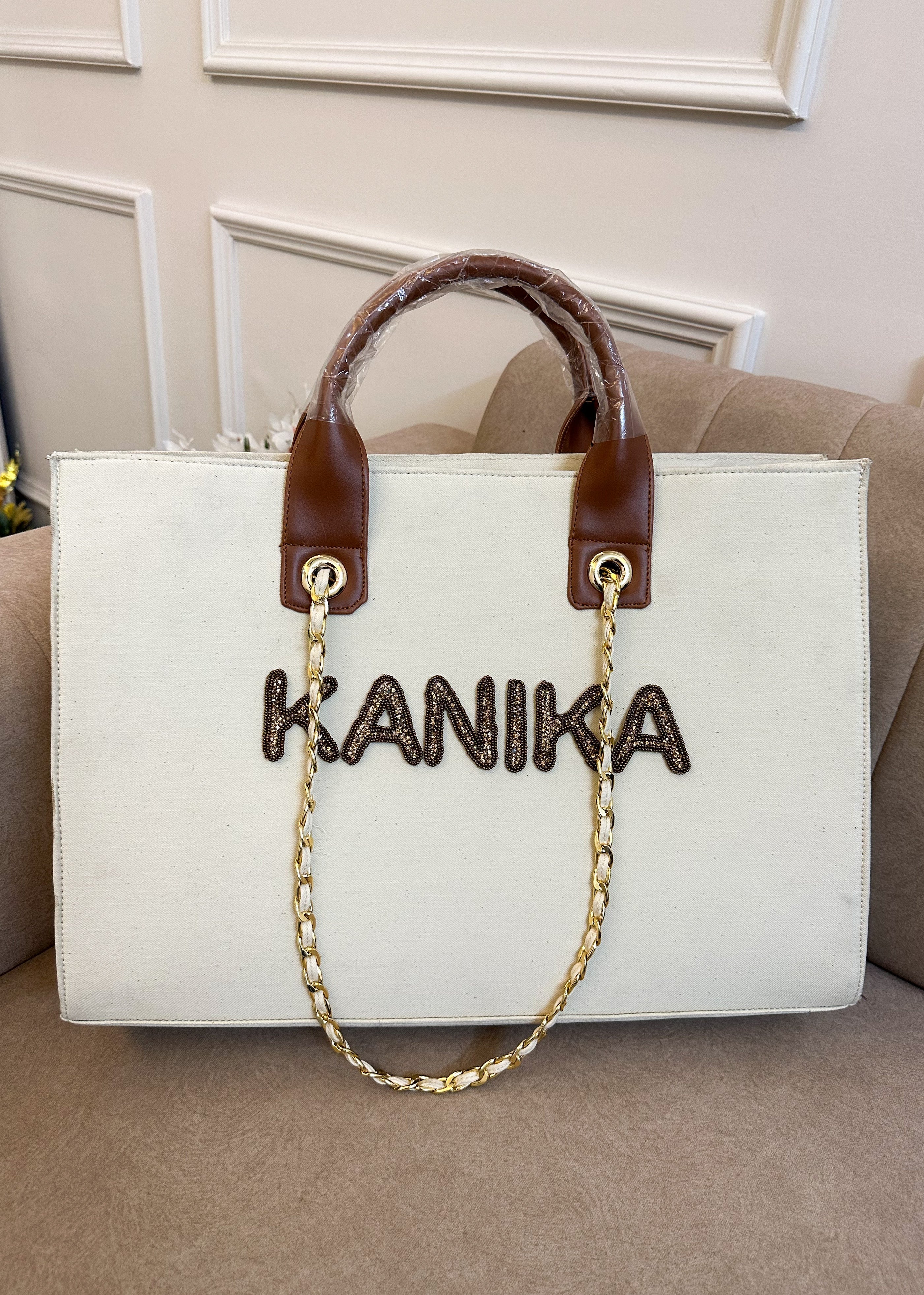 Nivel Offwhite Tote Without Stripe