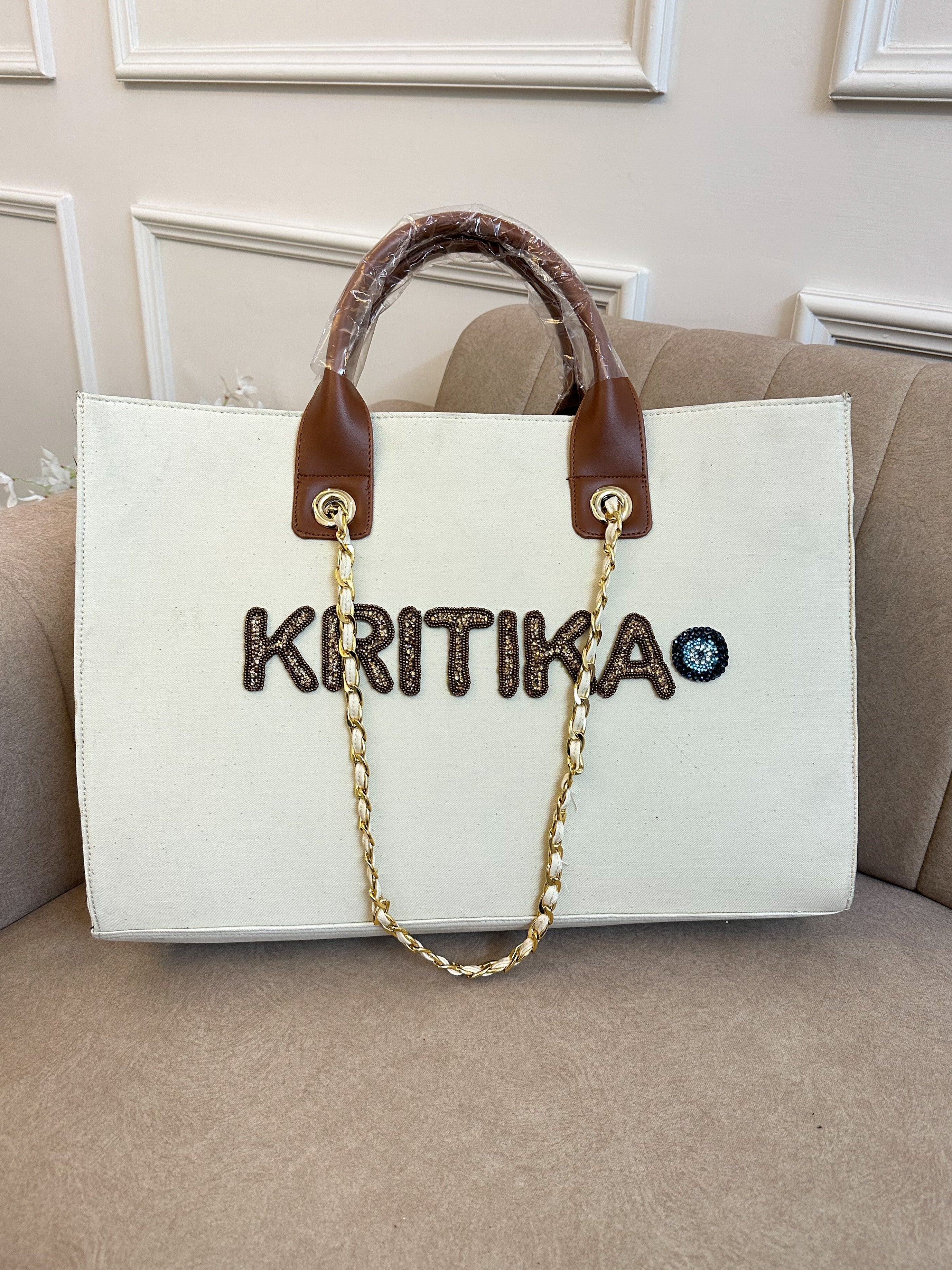 Nivel Offwhite Tote Without Stripe