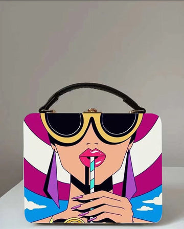 Printed High Quality Clutch Handbag
