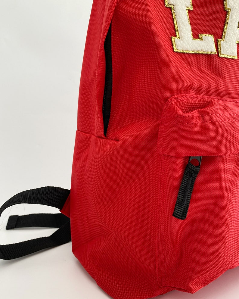 Nivel Customized Backpack with Chenille  Patch Letters for Baby for Kids | Boys | Girls  | Small | Preschool | Nursery | Waterproof |Casual| Picnic | Tuition | Birthday | Gift