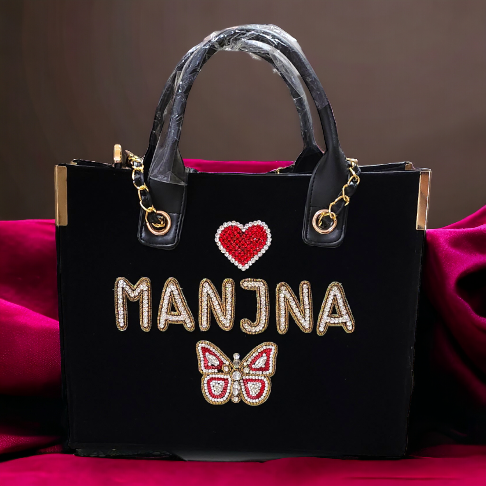 Nivel Premium Canvas Customise Tote Bag( Black )_01)